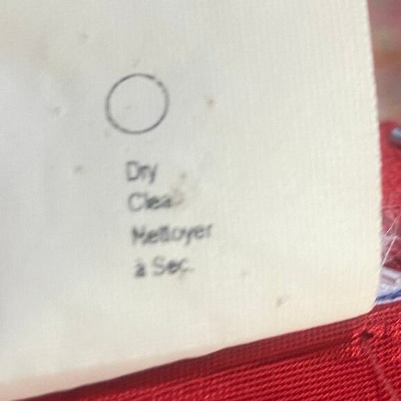 Vintage 90s Esprit Graphic Floral Print Mini Shift Dress Scoop Neck Red Womens 8 - Picture 8 of 8